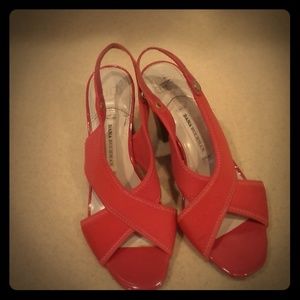 Dana Buchman wooden block heels